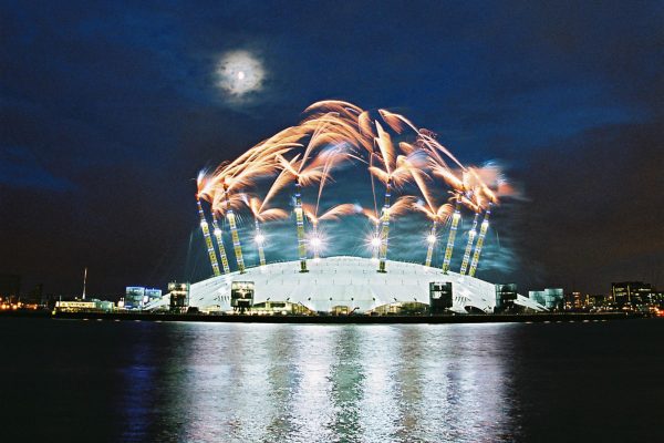 London o2 Dome Fireworks