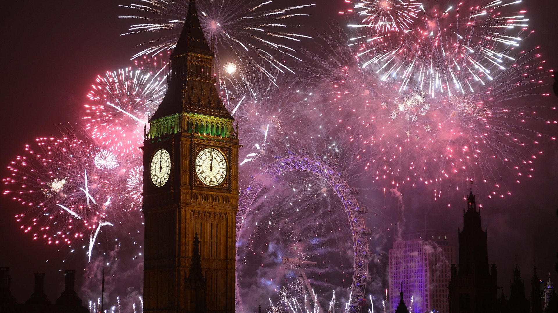 London Eye New Years Eve Fireworks